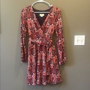 Maeve from Anthropologie paisley belted dress size small